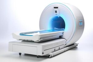 modern mri machine isolated on a white background generative ai free photo