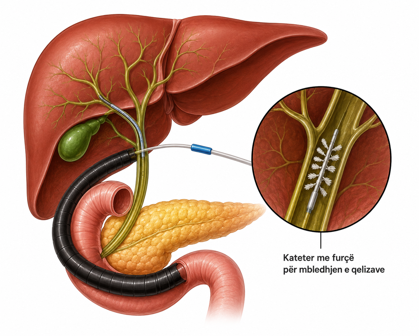 biopsia me furçë biliare